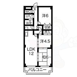 カスティロ泉 3LDKの間取図画像