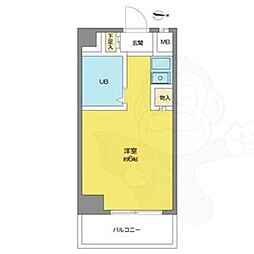 春里第一ビル ワンルームの間取図画像