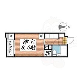 メゾン・ド・トニーク ワンルームの間取図画像
