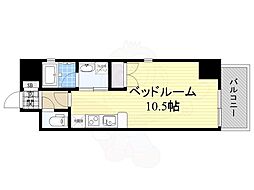 S-FORT東別院 ワンルームの間取図画像