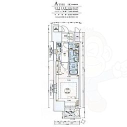 エステムコート名古屋今池アーバンゲート 1Kの間取図画像