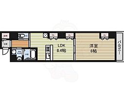 UnivalyMEIEKIST 1LDKの間取図画像