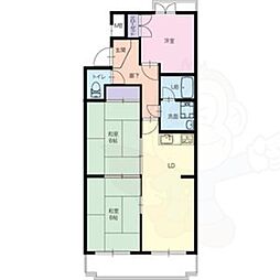サンライズ白山 3LDKの間取図画像