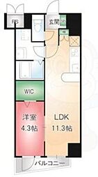 フォレシティ栄 1LDKの間取図画像