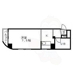 チサンマンション錦第2 1Kの間取図画像