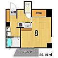 菊岡家弁財天館5階6.2万円
