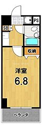 デトム・ワン一条通 1Kの間取図画像