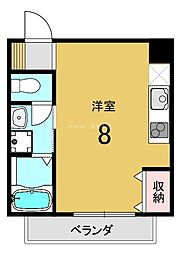 ブレッドガーデン ワンルームの間取図画像