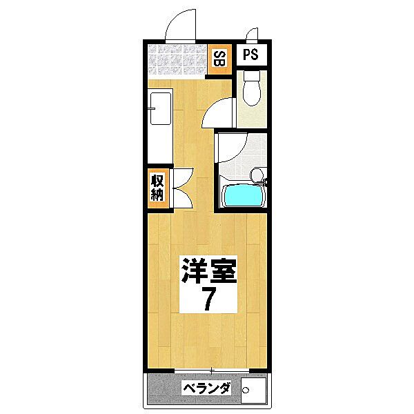 ノアーズアーク桃山 406｜京都府京都市伏見区桃山町金井戸島(賃貸マンション1R・4階・20.14㎡)の写真 その2