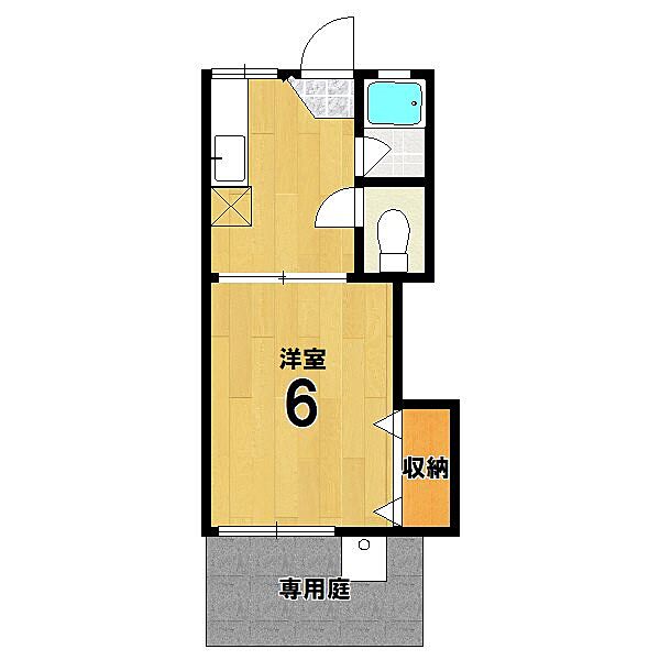 グラーベンハウゼ 107｜京都府京都市左京区下鴨南芝町(賃貸アパート1K・1階・18.00㎡)の写真 その2