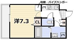 ネクストライフ大宮東小野堀町 1Kの間取図画像