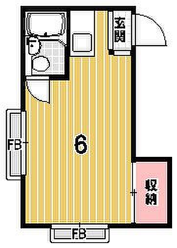 ハイツ賀茂II 217｜京都府京都市左京区田中上柳町(賃貸マンション1R・2階・16.00㎡)の写真 その2