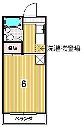 グリーンハイツ田島 ワンルームの間取図画像