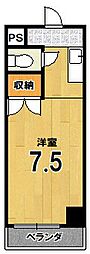 ベルジュ56 ワンルームの間取図画像