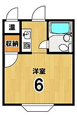 プチメゾン下鴨 ワンルームの間取図画像