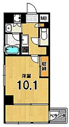 SunPalace里ノ前 1Kの間取図画像