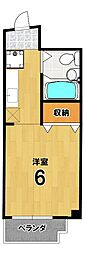 レーヴェンスクラフト 1Kの間取図画像