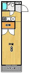 シェクル21 ワンルームの間取図画像