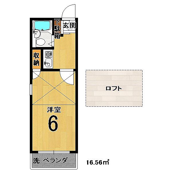 ソレイユ21四条大宮 203｜京都府京都市中京区壬生相合町(賃貸アパート1K・2階・16.56㎡)の写真 その2