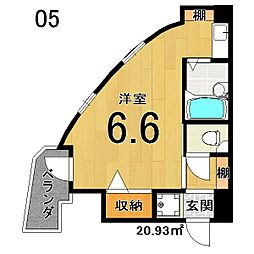 ホームズさいいん 6階/605