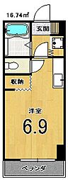 パレスサイドホームズ 1Kの間取図画像