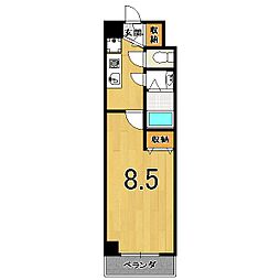 ルピナスコゴメ 1Kの間取図画像