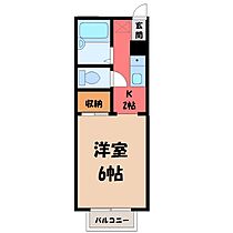 コーポ幸町  ｜ 茨城県古河市幸町（賃貸アパート1K・2階・19.83㎡） その2