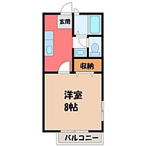 サンライズ小山  ｜ 栃木県小山市大字土塔（賃貸アパート1K・2階・27.08㎡） その2