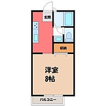 プチメゾン III  ｜ 栃木県栃木市薗部町2丁目（賃貸アパート1K・2階・27.08㎡） その2