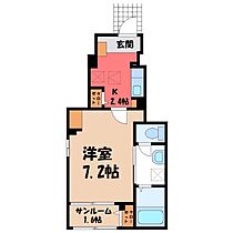 Luana  ｜ 栃木県小山市駅南町4丁目（賃貸アパート1K・1階・29.72㎡） その2