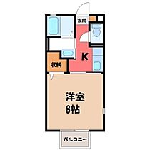 プルメリア C棟  ｜ 栃木県小山市大字雨ケ谷新田（賃貸アパート1K・1階・27.08㎡） その2