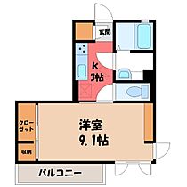 ミオカリーノ  ｜ 栃木県小山市駅東通り2丁目（賃貸アパート1K・3階・31.32㎡） その2