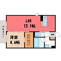 ロージー  ｜ 茨城県結城市大字結城（賃貸アパート1LDK・1階・42.77㎡） その2