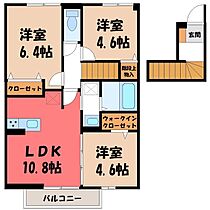 プティイル  ｜ 栃木県小山市大字粟宮（賃貸アパート3LDK・2階・63.35㎡） その2