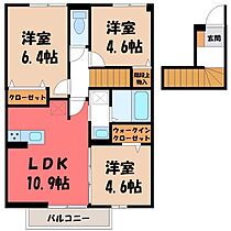 プティイル  ｜ 栃木県小山市大字粟宮（賃貸アパート3LDK・2階・63.63㎡） その2