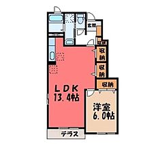 カーサ・ルピナス B  ｜ 栃木県小山市大字間々田（賃貸アパート1LDK・1階・45.89㎡） その2