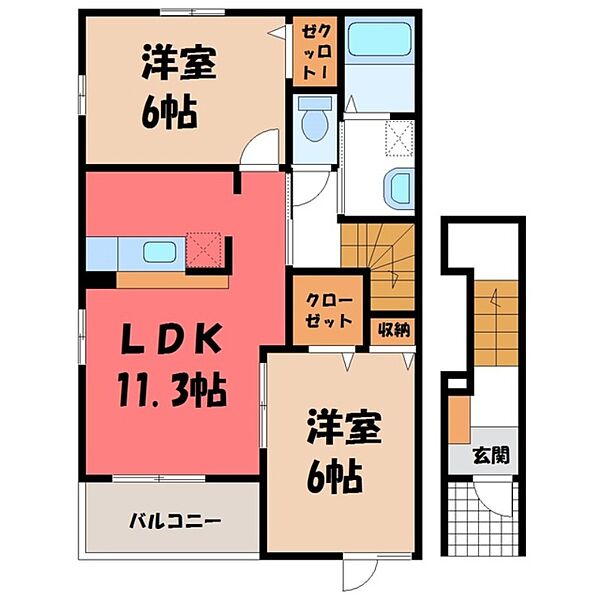 apartment 茨城県結城市大字結城
物件地図