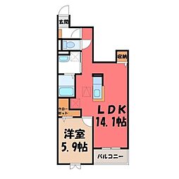 東武日光線 新栃木駅 バス5分 カワチインター店前下車 徒歩10分 1階/-