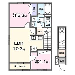 アンバー 2階