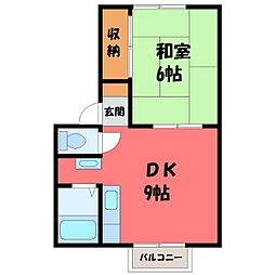 JR両毛線 栃木駅 徒歩5分 1階/-
