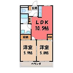 JR東北本線 石橋駅 徒歩24分 2階/-