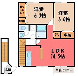 関東鉄道常総線 下館駅 徒歩4分 2階/-
