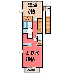 ラスターポイント5 1LDKの間取図画像