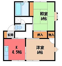 JR水戸線 川島駅 徒歩12分 1階/-