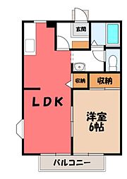 サンビレッジ自治医大 B 1階/-