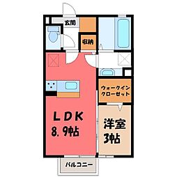 JR両毛線 栃木駅 徒歩16分