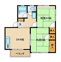 プラムハイツ 202 ｜ 埼玉県川口市大字芝4502-6（賃貸アパート2DK・2階・44.00㎡） その2