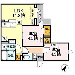 間取図画像 2LDK