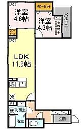 間取図画像 2LDK