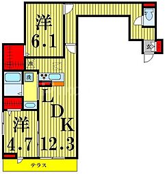 間取図画像 2LDK